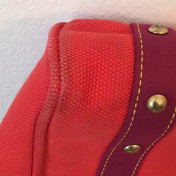 Red Louis Vuitton Cabas Antigua Bag - Picture 9 of 14